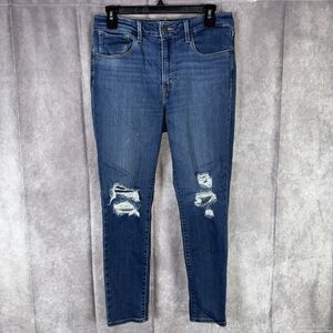 Levi's 721 Jeans Women's Size W30 High Rise Skinny Ankle Blue